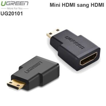 Đầu chuyển đổi Mini HDMI to HDMI (Male to Female) Ugreen 20101, Phụ kiện điện tử Hà Nội - Phụ Kiện Điện Tử Việt Nam