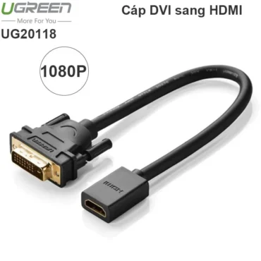 Cáp chuyển đổi HDMI Female to DVI 24+1 Male Ugreen 20118 - Phụ Kiện Điện Tử Việt Nam