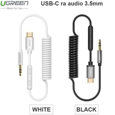 Cáp USB-C ra audio 3.5mm AUX 1 mét Ugreen có micro 30633 30634 - Phụ Kiện Điện Tử Việt Nam