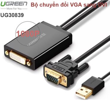 VGA sang DVI converter 50Cm UGREEN 30839 1080P - Phụ Kiện Điện Tử Việt Nam