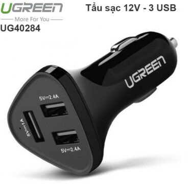 Tẩu sạc đổi nguồn 12V sang 5V 3 cổng USB 5.8A Ugreen 40284 - Phụ Kiện Điện Tử Việt Nam