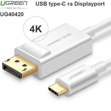 Dây cáp chuyển USB-C ra Displayport 4K60Hz 1.5 mét Ugreen 40420 - Phụ Kiện Điện Tử Việt Nam