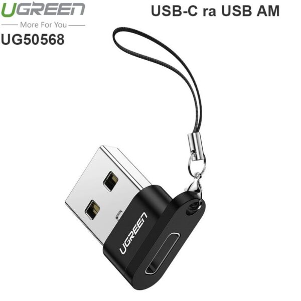 Đầu chuyển USB type-C Female ra USB 2.0 type-A Male UGREEN 50568