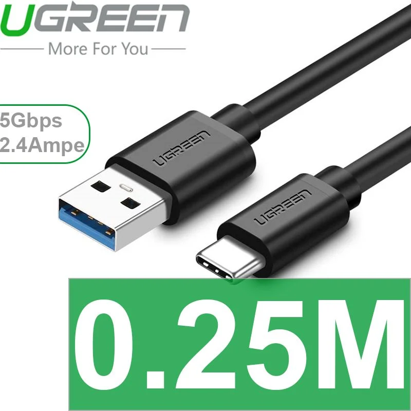 Cáp USB-C 3.0 hỗ trợ sạc nhanh Gen 1 5Gbps UGREEN dài 0.25M | 0.5M | 1M | 1.5M | 2M - Phụ Kiện Điện Tử Việt Nam