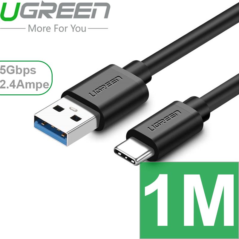 Cáp USB-C 3.0 hỗ trợ sạc nhanh Gen 1 5Gbps UGREEN dài 0.25M | 0.5M | 1M | 1.5M | 2M - Phụ Kiện Điện Tử Việt Nam
