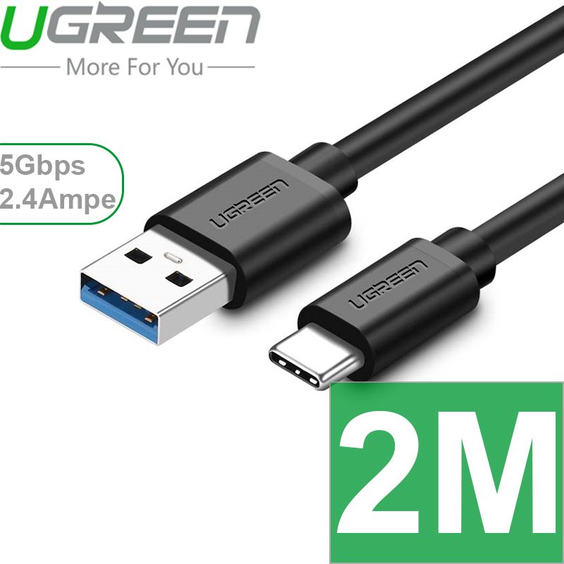 Cáp USB-C 3.0 hỗ trợ sạc nhanh Gen 1 5Gbps UGREEN dài 0.25M | 0.5M | 1M | 1.5M | 2M - Phụ Kiện Điện Tử Việt Nam