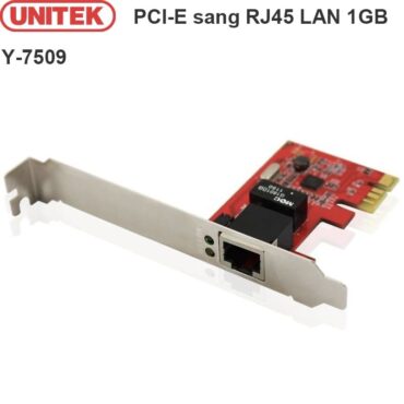 Card PCI-E to LAN Gigabit 1000Mbps Unitek Y-7509 - Phụ Kiện Điện Tử Việt Nam