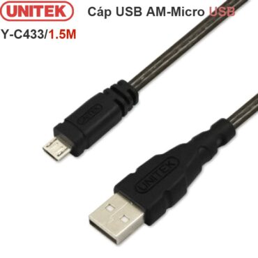 Cáp USB AM sang Micro USB 2.0 UNITEK 1.5 mét - Phụ Kiện Điện Tử Việt Nam