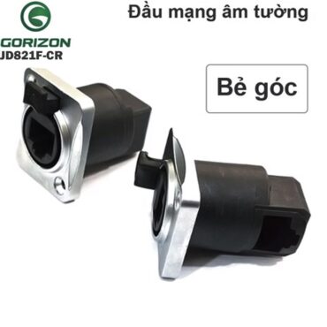 Nhân mạng RJ45 chống nước lắp bảng điều khiển Gorizon JD821F-CR cắm cạnh bẻ vuông góc - Phụ Kiện Điện Tử Việt Nam