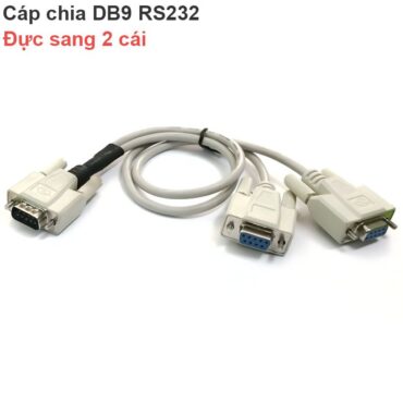 Cáp chia RS232 đực ra 2 đầu RS232 cái dây dài 0.3M - Phụ Kiện Điện Tử Việt Nam