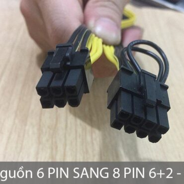 Cáp nguồn Molex 6pin sang 8 pin (6+2) 50cm - Phụ Kiện Điện Tử Việt Nam