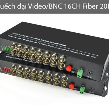 Bộ gộp tín hiệu AV/Video/BNC 8/16 cổng qua cáp quang 20Km - Phụ Kiện Điện Tử Việt Nam