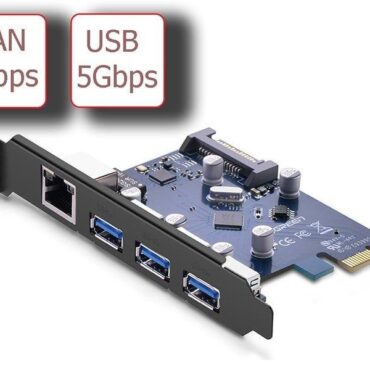 Card PCI-E 1x ra 3 cổng USB 3.0 1 cổng LAN Gigabit UGREEN 30775 - Phụ Kiện Điện Tử Việt Nam
