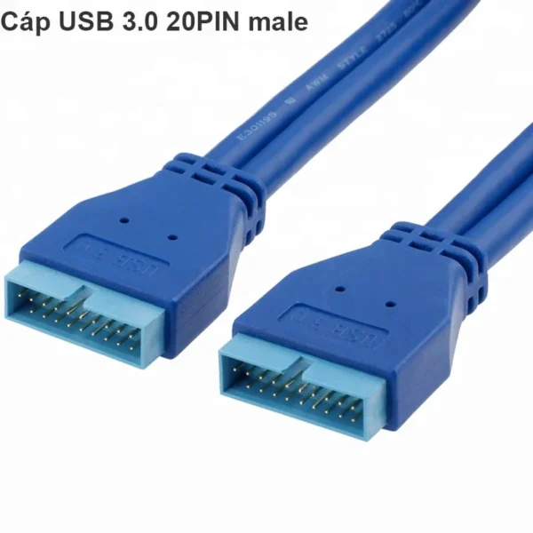 Cáp USB 3.0 20 Pin nối dài male - male