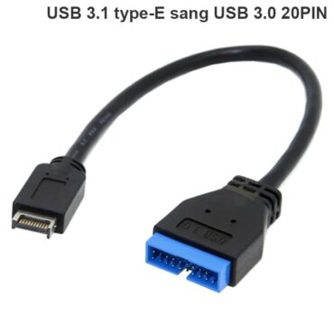 Cáp chuyển USB 3.1 Type E trên mainbroard ra USB 3.0 20PIN Male 20Cm - Phụ Kiện Điện Tử Việt Nam