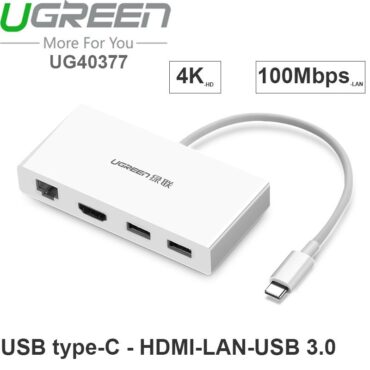 USB type - C ra HDMI 4K LAN 100Mbps 2 USB 3.0 5Gbps Ugreen 40377 - Phụ Kiện Điện Tử Việt Nam
