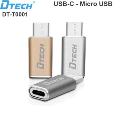 Đầu chuyển đổi Micro USB to Type C chính hãng DTECH T0001 - Phụ Kiện Điện Tử Việt Nam