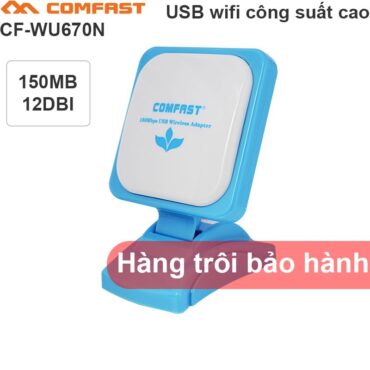 Bộ thu phát USB Wifi công suất cao COMFAST CF-WU670N - 150Mps- Anten 12dBi- Cáp USB 3 mét - Phụ Kiện Điện Tử Việt Nam