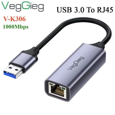 USB 3.0 sang RJ45 LAN Gigabit VegGieg V-K306 - Phụ Kiện Điện Tử Việt Nam