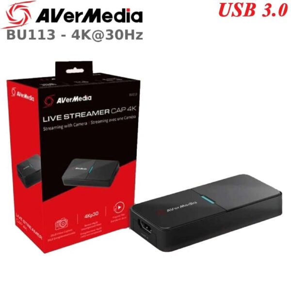 Card ghi hình HDMI 4k USB Type C dùng cho máy Siêu Âm, Nội Soi, Livestream AverMedia BU113