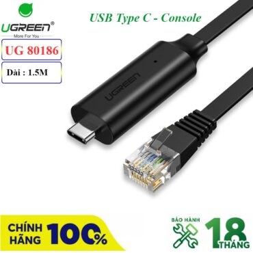Cáp lập trình console USB - Type C RJ45 dài 1.5m chíp FTDI UGREEN 80186 - Phụ Kiện Điện Tử Việt Nam