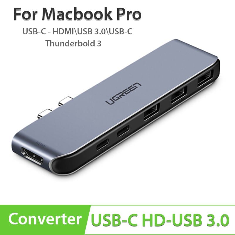 USB-C ra HDMI 4K USB 3.0 USB-C PD cho Mac Pro Ugreen 50963 - Phụ Kiện Điện Tử Việt Nam