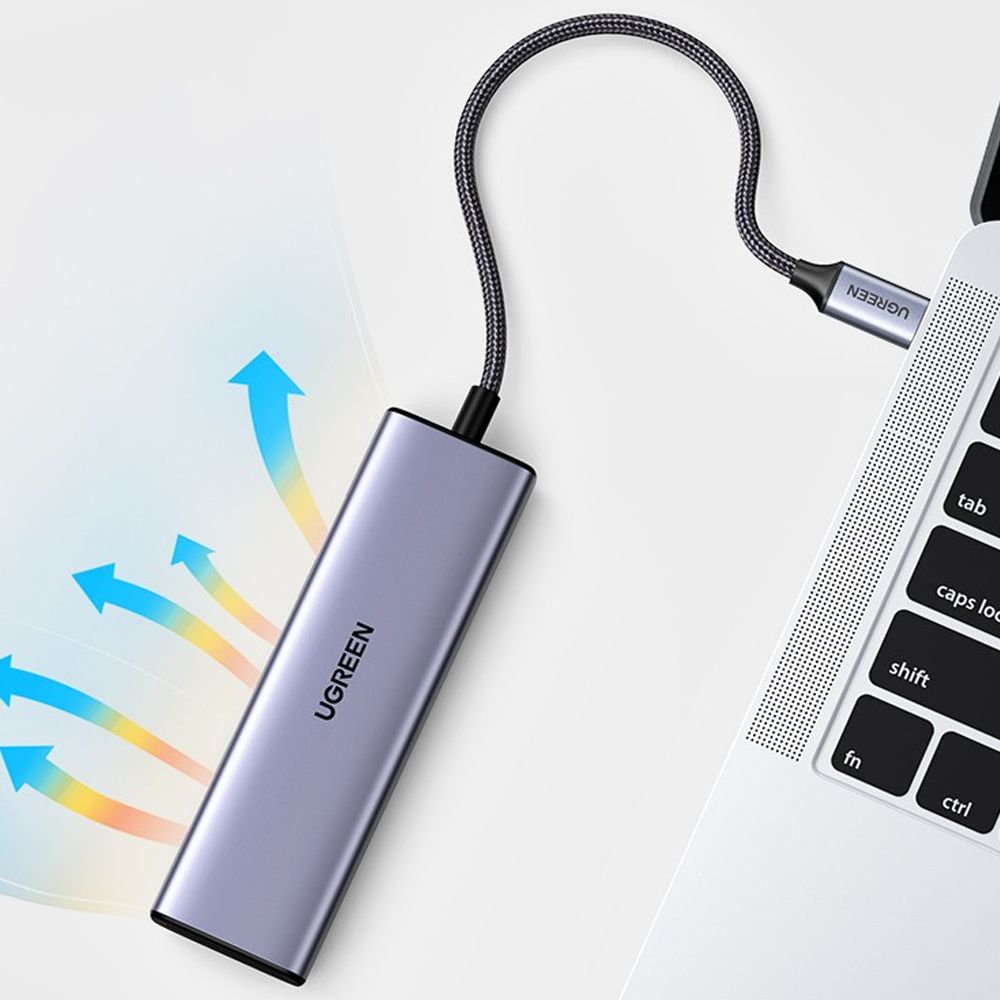 Bộ chuyển USB type C ra HDMI USB RJ45 thẻ nhớ 7 trong 1 Ugreen 60515 CM512 - Phụ Kiện Điện Tử Việt Nam