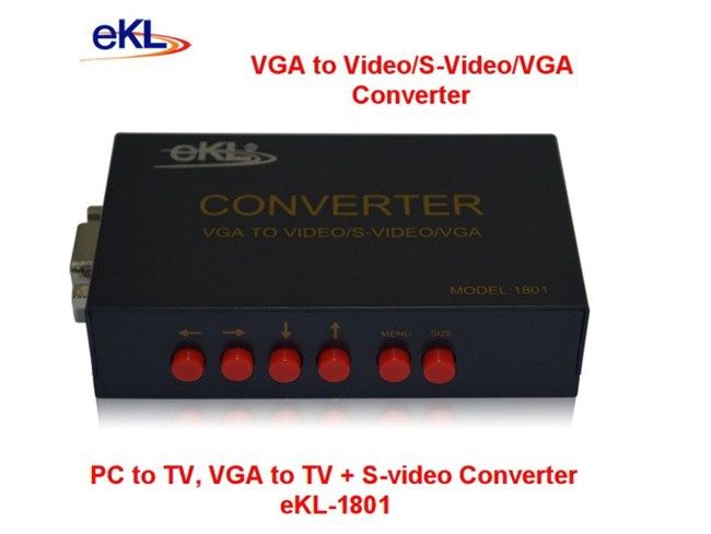 Bộ chuyển đổi VGA to Svideo, AV EKL-1801 chính hãng - Phụ Kiện Điện Tử Việt Nam