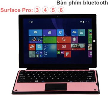 Bàn phím cho Surface Pro 3 4 6 2017 BOW WSP328- Mặt sần chống bám vân tay (màu hồng) - Phụ Kiện Điện Tử Việt Nam
