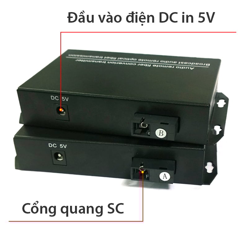 thiet bị khuech dai audio quang cap quang 20km