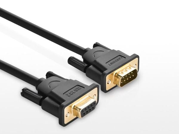 Cáp RS232 DB9 COM9 nối thẳng 1 đầu cái 1 đầu đực male - female UGREEN 1.5M 2M 3M 5M - Phụ Kiện Điện Tử Việt Nam