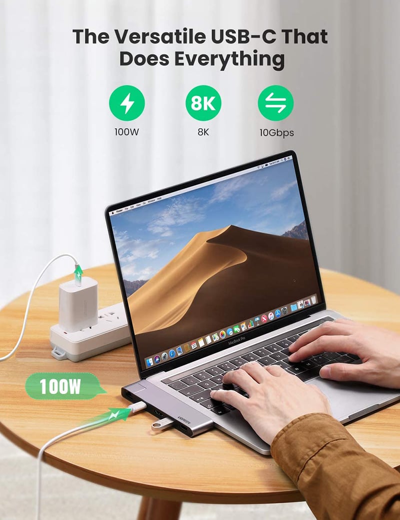2 usb-c ra hd lan usb hub 3.0 ugreen