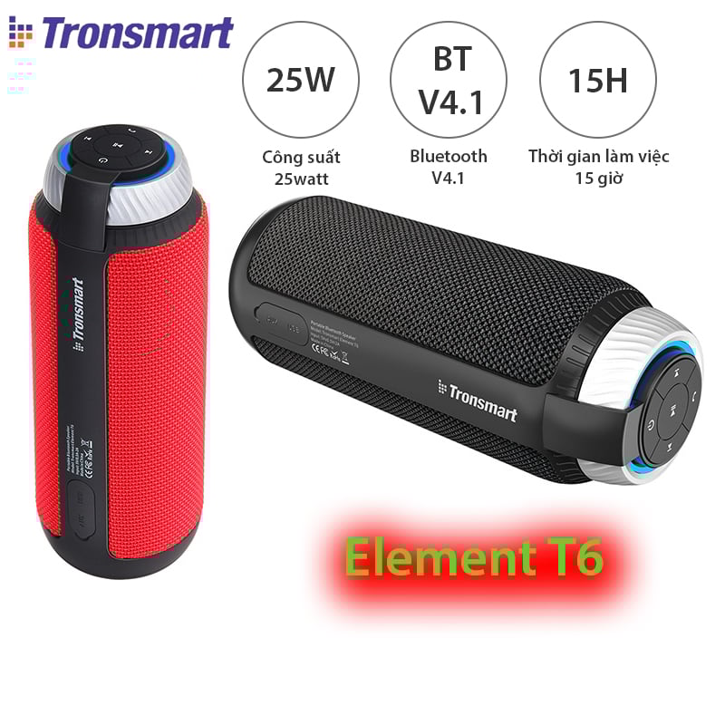 loa bluetooth di dong 25w tronsmart element t6