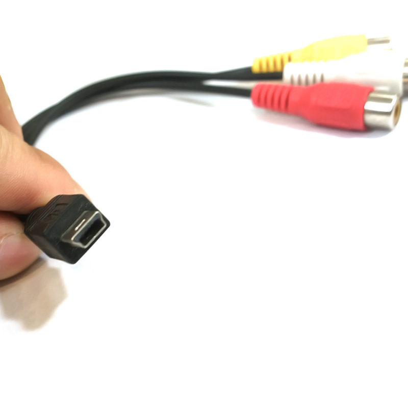 mini usb ra av rca
