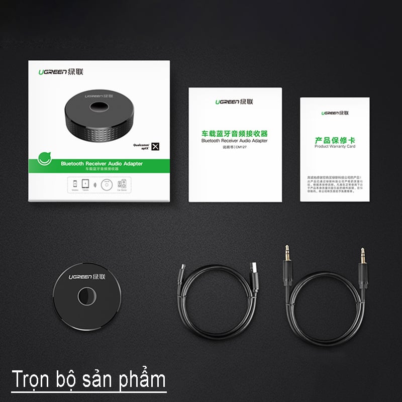 ugreen 40967 bo nhan bluetooth cho loa ampli