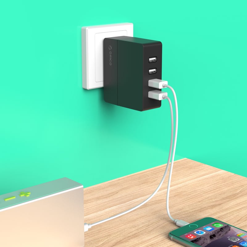 cuc sac nguon 4 cong usb 5v2a