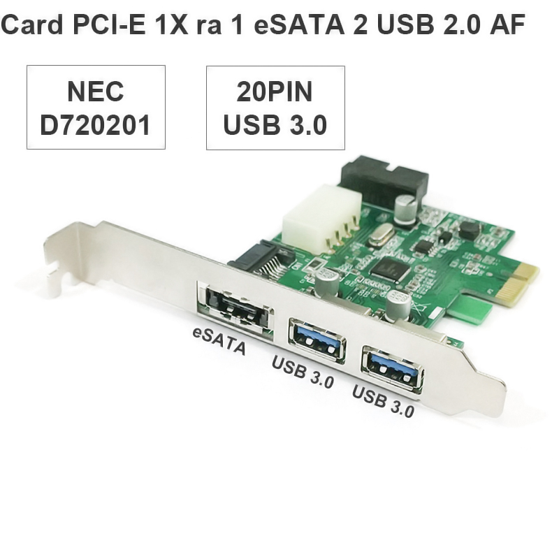 pci-e cac ra 2 usb 3.0 1 esata