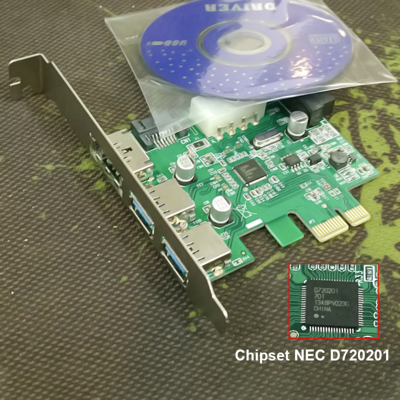 pci-e cac ra 2 usb 3.0 1 esata