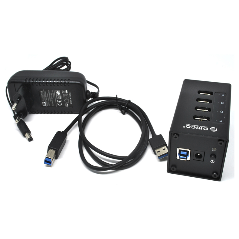 Bộ chia USB 3.0 4 cổng nguồn ngoài 12V vỏ nhôm orico A3H4 - Phụ Kiện Điện Tử Việt Nam