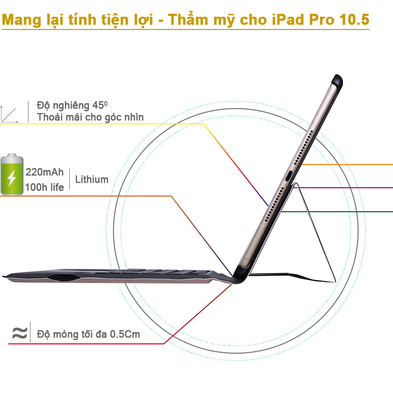 ban phim cho ipad 9.7