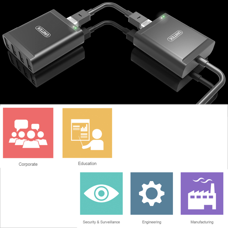 bo khuech dai usb lan 60 mét unitek y2516