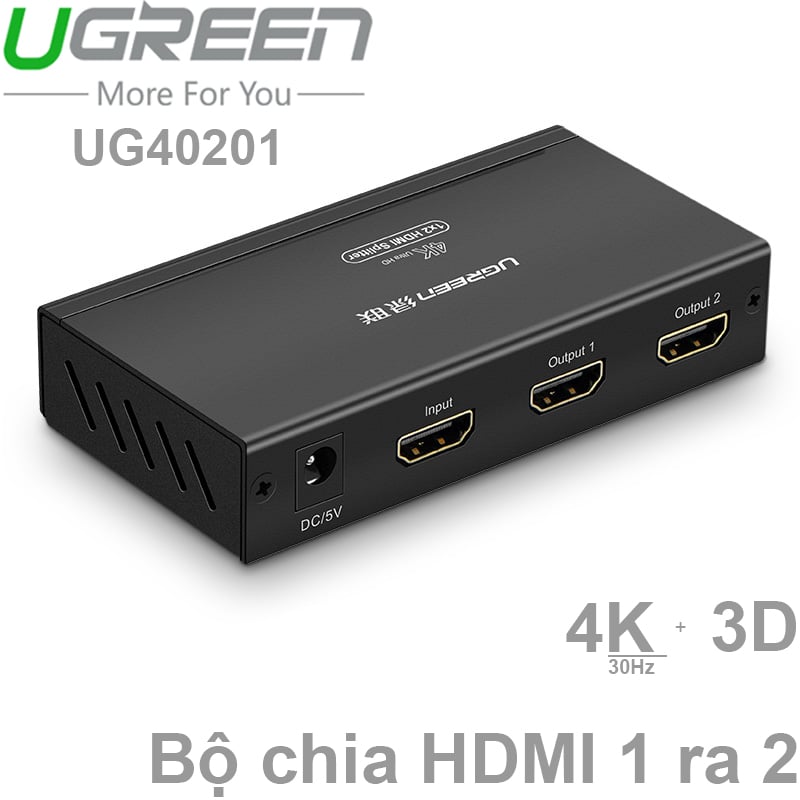 bo chia hdmi 1 ra 2 ugreen 40201