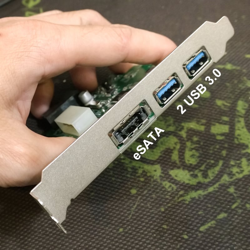 pci-e cac ra 2 usb 3.0 1 esata