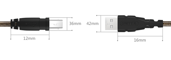 Cáp máy in USB 2.0 UNITEK 1.8M 3M 5M 10M - Phụ Kiện Điện Tử Việt Nam