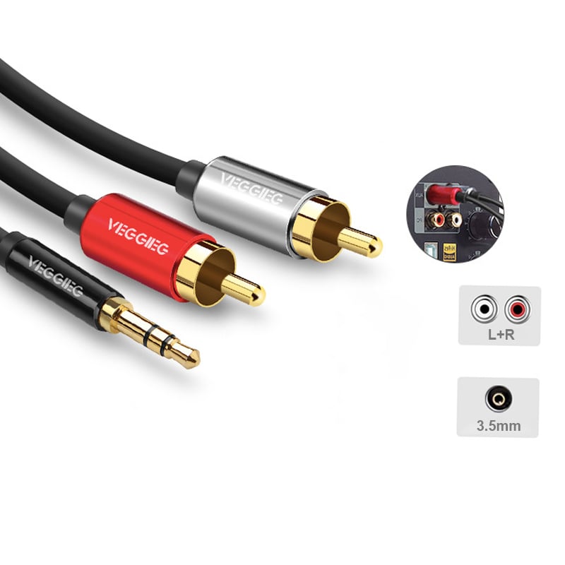 cap 3.5mm ra 2 av rca veggieg
