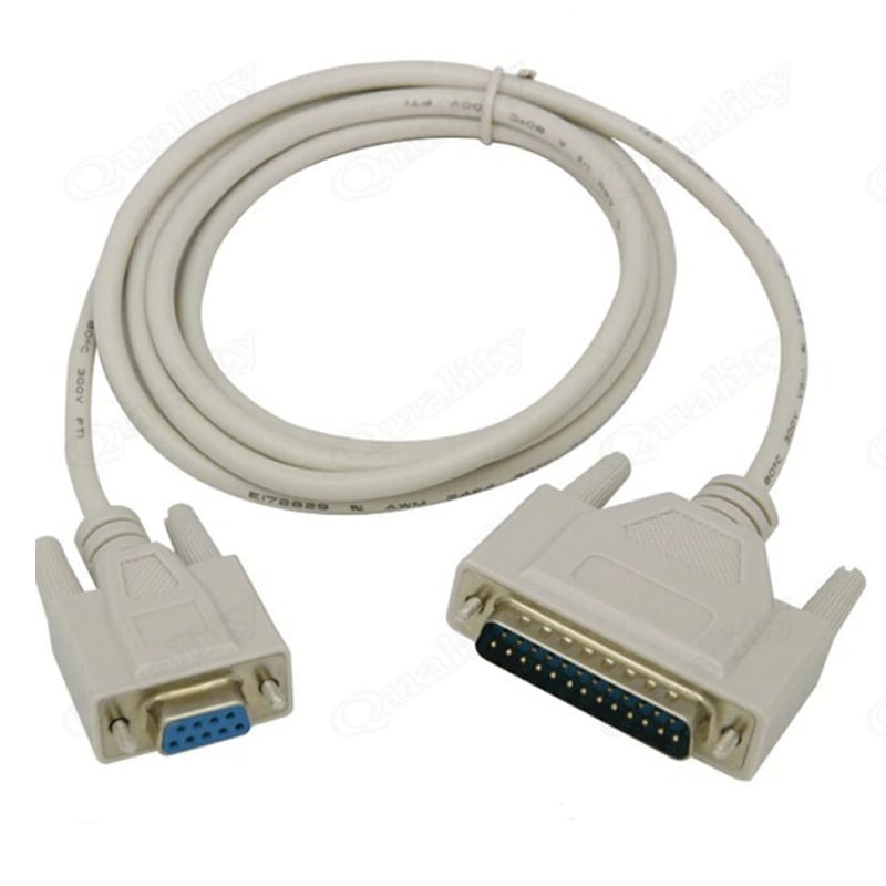 cap rs232 db9 female sang db25 male