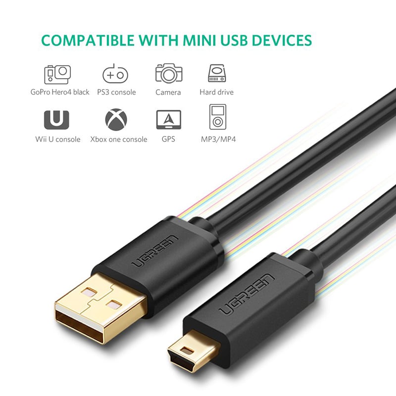 cap usb sang mini usb 5 pin ugreen