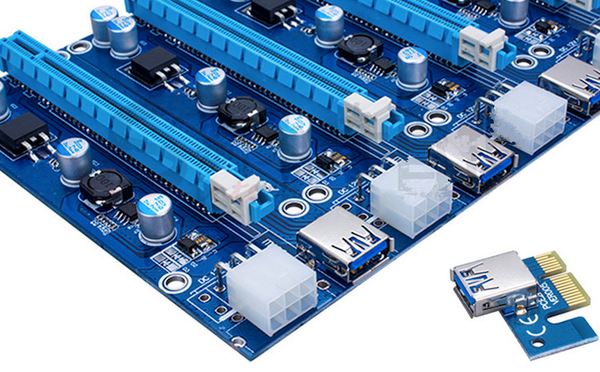 Card chuyển đổi PCI-E 1X sang PCI-E 16X (Cáp USB) - Phụ Kiện Điện Tử Việt Nam