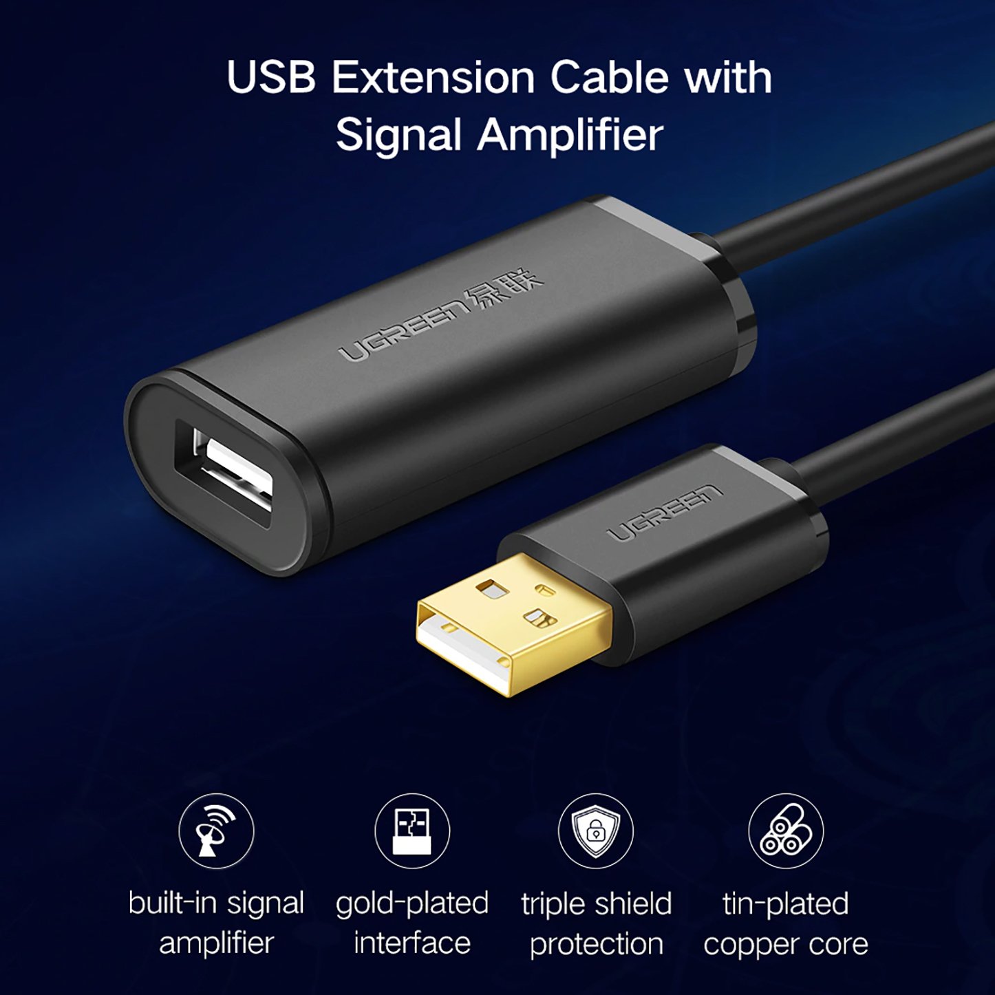 day cap usb noi dai ugreen