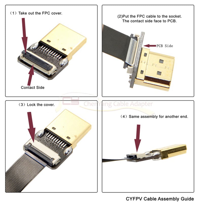 cáp mini HDMI sang HDMI sieu mỏng ruybang